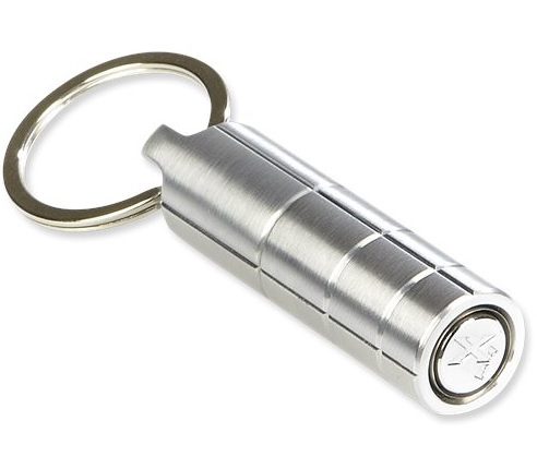 A punch cutter on a key ring.